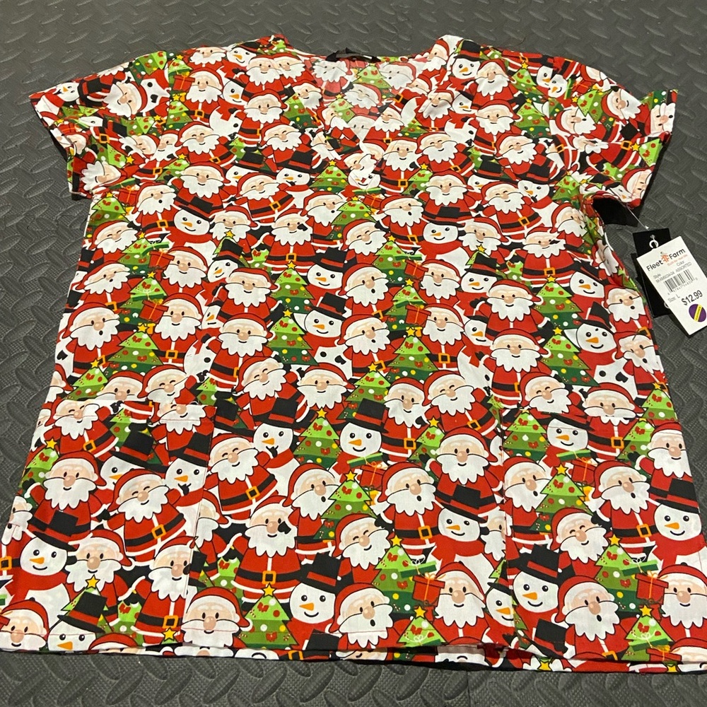 Women’s Christmas Scrub top